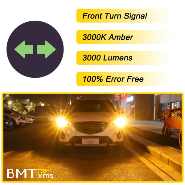 BMTxms Canbus För Toyota RAV4 RAV 4 XA 20 30 40 50 LED Exteriör Parkering Blinkers Backbromsljus Dimljus Tillbehör High Beam Light-2P