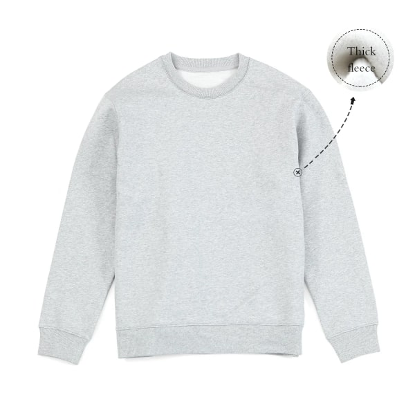 Atletisk herrtröja fleecehuvtröja 390 g tjockt tyg 2023 Höst Vinter Ny Varm Plus Size Jogger Sweatshirts Heather Grey M