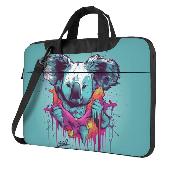 Koala Laptopväska Psychadelic Grafitti Travelmate För Macbook Air Pro Microsoft Notebook- case 13 14 15 15.6 Kawaii-väska As Picture 14inch