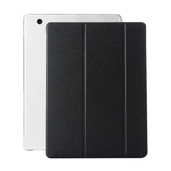 Case för iPad 2 3 4 cover PU Läder Tri-fold case för iPad 2:e 3:e 4:e generationens Smart Cover för iPad2 iPad3 iPad4 case iPad 3th Generation Black