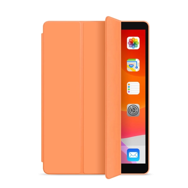 Funda IPad 9 generation för iPad 10.2 Case iPad 9:e generationens case 2021/iPad 8:e generationens case 2020 10,2 tums mjukt smart stativ orange For ipad 5th 6th 9.7