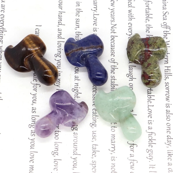 Yxa Staty Natursten Kristall Handsniden liten yxa statyett Reiki ädelsten hantverk Heminredning, julklappar souvenirer 1.2 Mix Random Stones 5pcs