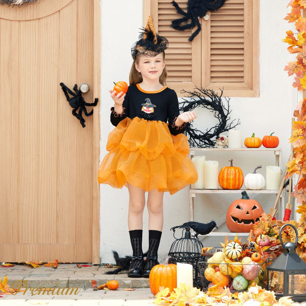 Toddler Halloween elegant klänning Black 3Years