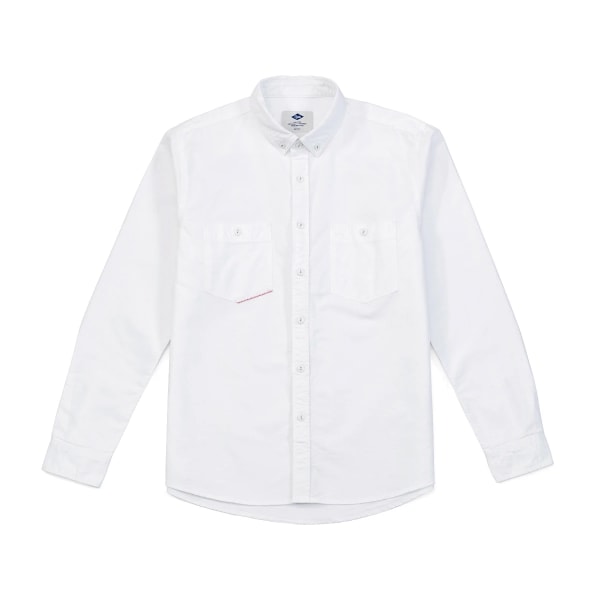 2023 Vårens Nya Selvedge Denimskjortor Herr Enzymtvätt Oversize högkvalitativa skjortor Plus Size Märkeskläder White S