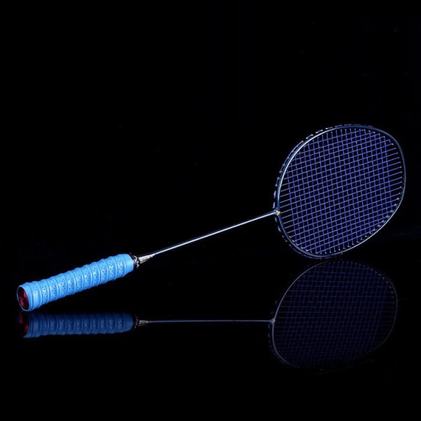 Professionell Ultralätt 5U 77G Kolfiber Badmintonracket Strung Racket Strings Padel 22-32LBS G4 Med Bag Overgrip Sport type 4