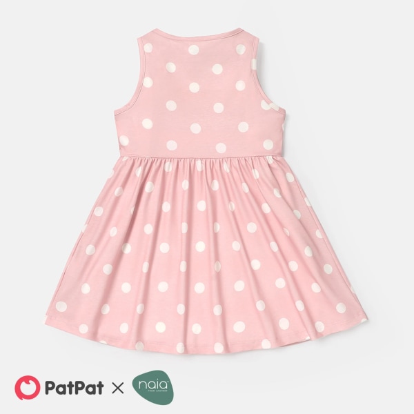Toddler/Kid Girl Heart Print/Polka dots ärmlös klänning Green Kids2Years