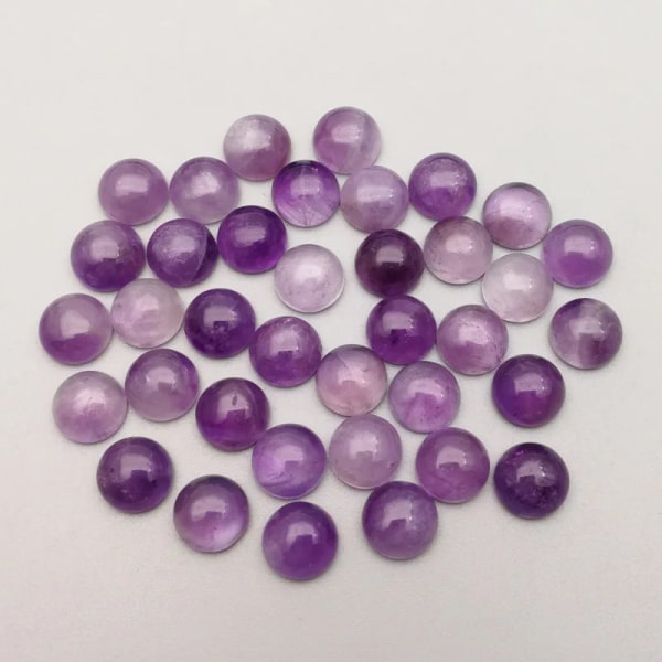 100 STK Bra kvalitet 8MM blandade naturstenspärlor runda cabochon för smycketillverkning Ring Tillbehör grossist gratis frakt india agate