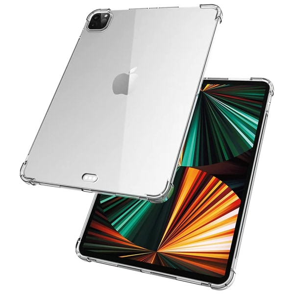 Transparent cover för Apple iPad Pro 11 12.9 2015 2017 2018 2020 2021 2022 Stötsäker mjuk TPU Silicon Shell Tablet Back Case Shockproof Case iPad Pro 12.9 2022