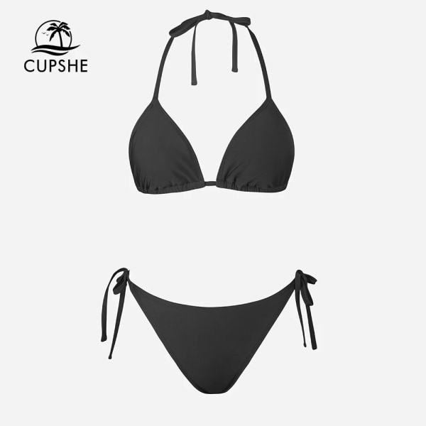 Triangel Slipsgrimma Låg midja Bikini Set Baddräkt För Kvinnor Sexiga Höga Ben Tvådelade Strandkläder Baddräkt Badkläder CAA12C3C016CM XS