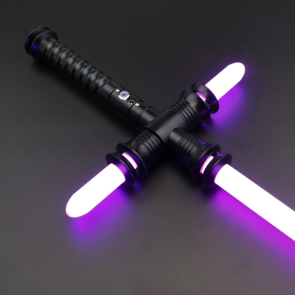 Crossguard Lightsaber Neopixel Smooth Swing Laser Sword Kylo Ren Metal Hilt Force Foc Lock Up Blaster Cosplay Toys-C01 TSK-C01 Premium Baselit