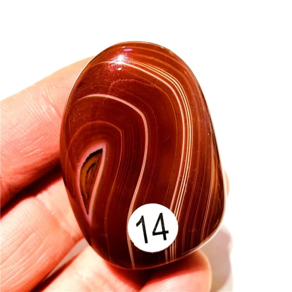 AAAA+Naturlig spetssten Sardonyx Agat Palm Handlek Meditation Andlig inredning Heminredning Healing Kristaller 55g