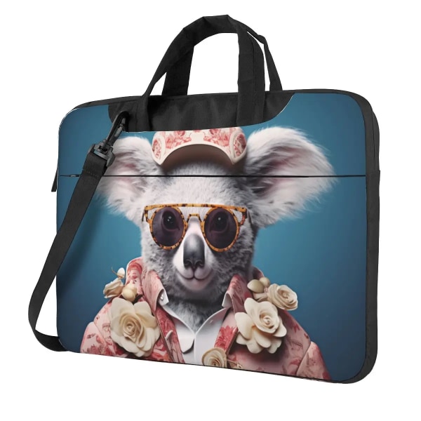 Koala Laptopväska Fantastiska porträtt Dapper för Macbook Air Pro Acer Dell 13 14 15 15.6 Case Business Vattentäta portföljer As Picture 15.6inch
