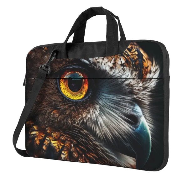 Owl Laptopväska Animal Eyes för Macbook Air Pro Acer Dell Kawaii Travelmate Notebook case 13 14 15 15,6 Etui As Picture 14inch