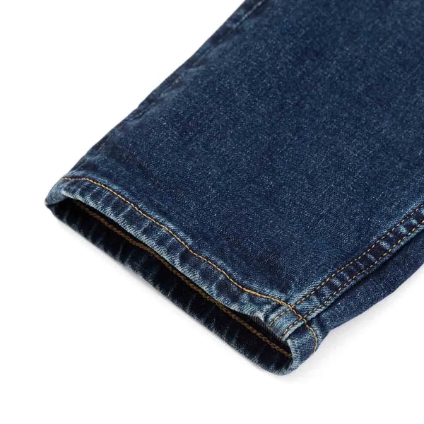 2023 Höstvinter Nya bekväma avsmalnande jeans Män Rejäla ankellånga jeansbyxor Plus Size Märkeskläder SK13081 Blue 33
