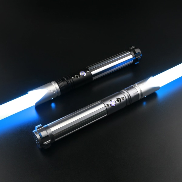 Metal Hilt Lightsaber 10 set Soundfonts Cosplay Heavy Dueling Sabre Volymjustering 12W LED med FOC Laser Sword TSK-E02 golds SN-pixel V4