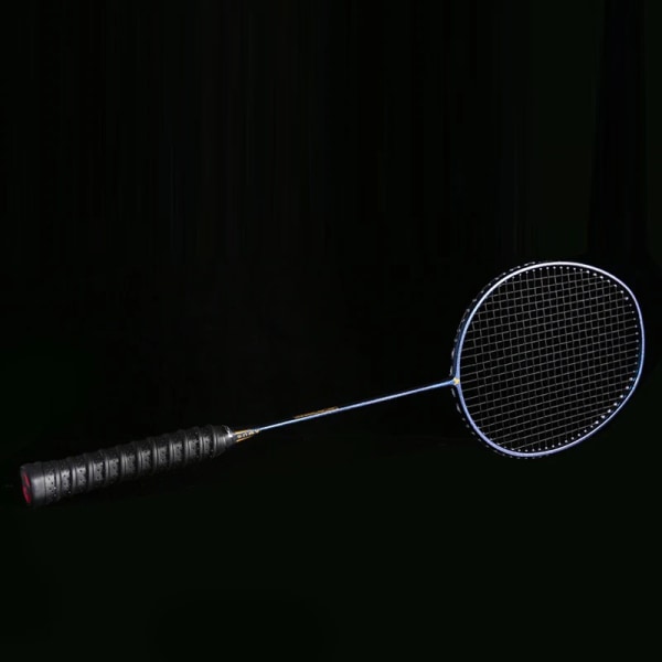 Professionell Ultralätt 5U 77G Kolfiber Badmintonracket Strung Racket Strings Padel 22-32LBS G4 Med Bag Overgrip Sport type 1