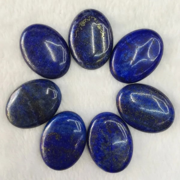 Mode Assorted 30*40mm Naturliga ovala stenpärlor berlocker Mixed CAB CABOCHON för smyckestillverkning 10st/lot Lapis lazuli