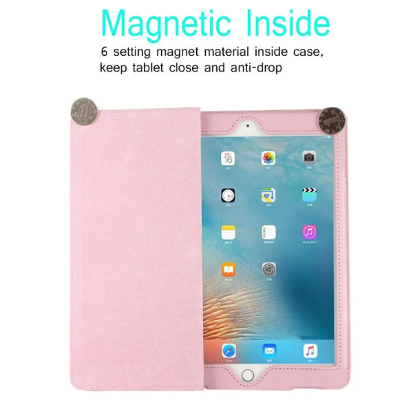 7,9'' Folio Stand Coque för iPad mini 2 mini 3 case Magnetic Smart Flip PU Läder A1432 A1455 A1490 för iPad mini 123 cover Brown