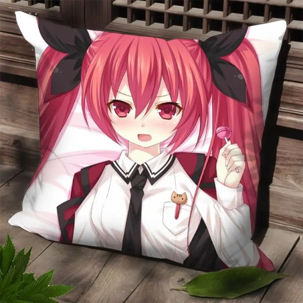 Nytt Dakimakura fyrkantigt japanskt case Date A Live Anime SPC34 40 cm x 40 cm Japanese Textile