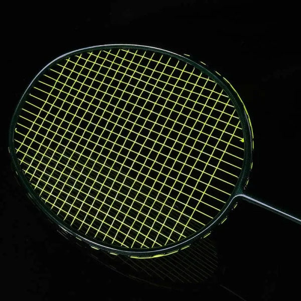 Professionell Full Carbon Weave Ultralätt badmintonracket med strängväskor Raqueta Z Speed ​​Force Training Racket 22-32LBS green