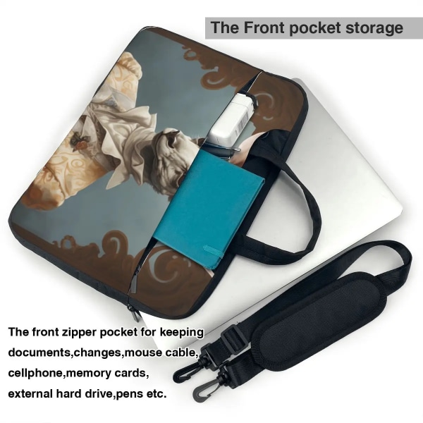 Kangaroo Laptopväska Fantastiska porträtt Vackra kläder för Macbook Air Pro 13 14 15 Case Travelmate Vattentäta portföljer As Picture 15.6inch