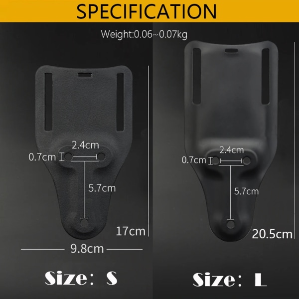 Ny taktisk droppbensbandsrem hölsteradapter för Glock 1911 P226 Beretta M9 jaktpistol midjebälte QLS-plattform GB55 CP Kit(Size.S)