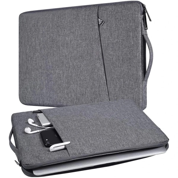 Laptop Sleeve Handväska Case för Macbook Pro Air 13.3 14 15 15.6 15.4 16 tum Vattentätt Notebook Cover för Lenovo ASUS Huawei Bag Black 11 inch(30x20x2cm)
