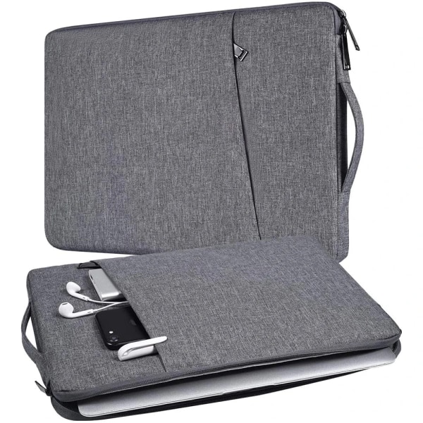 Laptop Sleeve Handväska Case för Macbook Pro Air 13.3 14 15 15.6 15.4 16 tum Vattentätt Notebook Cover för Lenovo ASUS Huawei Bag Black 13.3 inch(34x24x2cm)