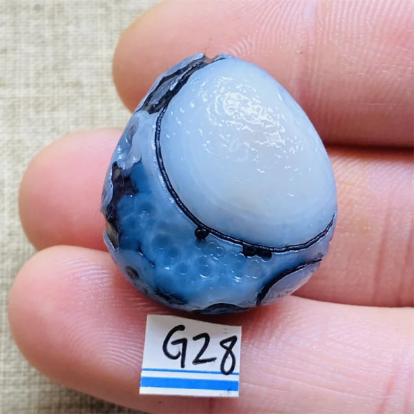 Naturlig Agat Chakra Sten Mineral Exemplar Energi Kristall Healing Heminredning Present Gratis Frakt G28  14g  27mm