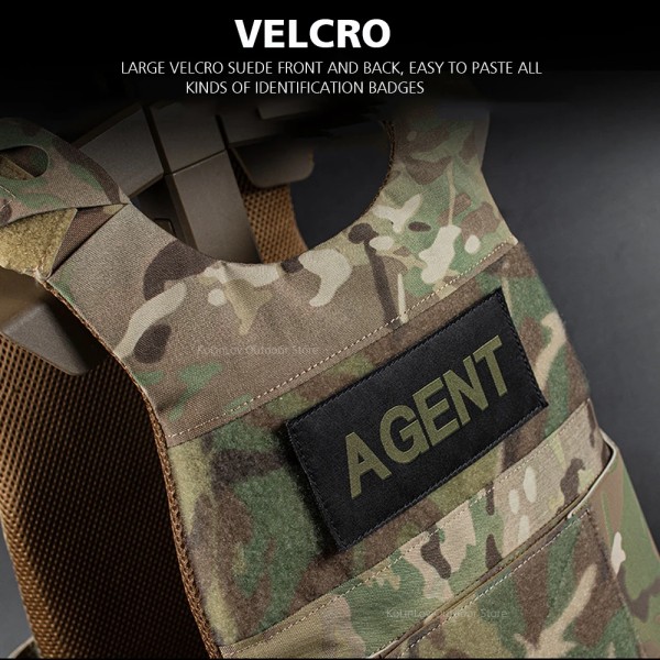 FCPC Tactical Vest Låg sikt Lätt Military Molle Magazine Airsoft Paintball CS Outdoor Skyddsväst som andas VE-80 BLK
