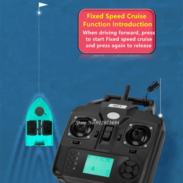 16 GPS Positionering Bopunkt Fjärrkontroll Bete Båt 500M 2KG Last Smart Calibration Yaw Fixed Speed ​​Cruise RC Fiskebåt GPS EU 6000MAH 1B