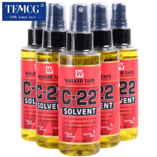 Walker Tape 4FL.OZ(118ml) C-22 Hair Solvent Tape Adhesives Remover för tejp Hårförlängning/Toupé/stark dubbelsidig tejp 3 bottles