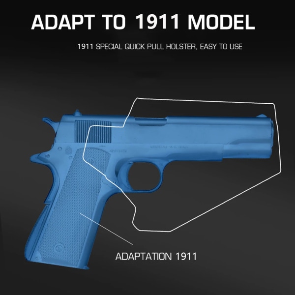 Tactical Pistol Holster U.S. Kydex lättviktsmaterial för 1911 militärjakt Paintball Pistols hölster GB-K-14 TAN