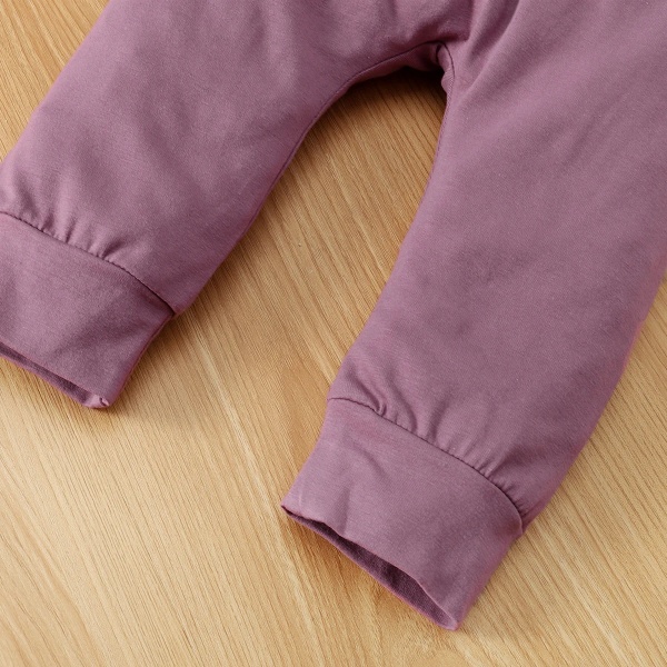 3st Baby Girl 95% bomullsbyxor och allover print Ribstickad långärmad tröja med set Multi-color 18-24Months