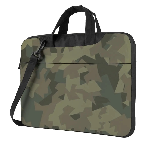 Military Camo Laptopväska Grön Camouflage Army För Macbook Air Pro Xiaomi Lenovo Asus 13 14 15.6 Fodral Snygg vattentät case 1 13"