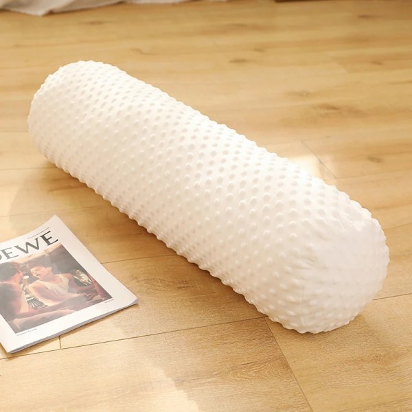 Granulär hög kolumn kudde Demontera cover Tvättbar sovbenskudde Bästa presenterna till gravida kvinnor 80CM White
