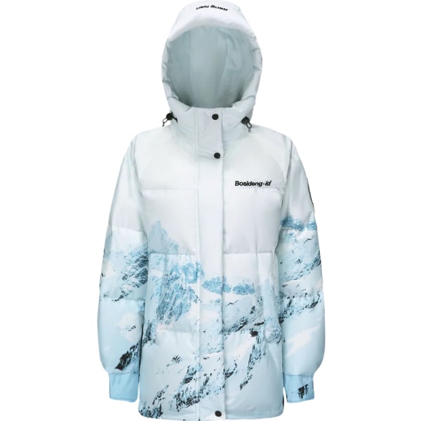 VINTER Ny dunjacka dam Klassisk mångsidig huva Kort Fashionabla personlig design Modejacka B20143308 Snow Mountain 9n44 XXXL185