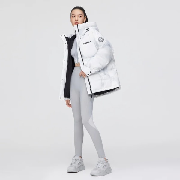 VINTER Ny dunjacka dam Klassisk mångsidig huva Kort Fashionabla personlig design Modejacka B20143308 Cloud White 8211 5XL195