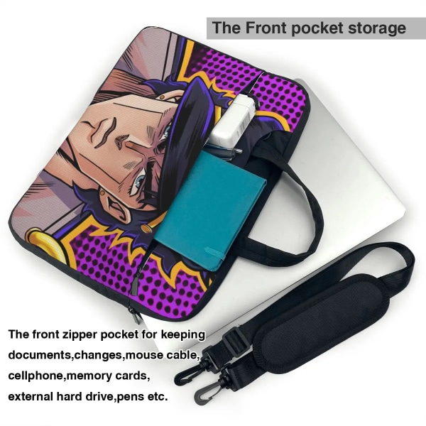 Laptopväska Manga JOJOs Bizarre Adventure Notebook-väska Japansk Anime 13 14 15 Skyddsdatorväska för Macbook Air Xiaomi As Picture 14inch