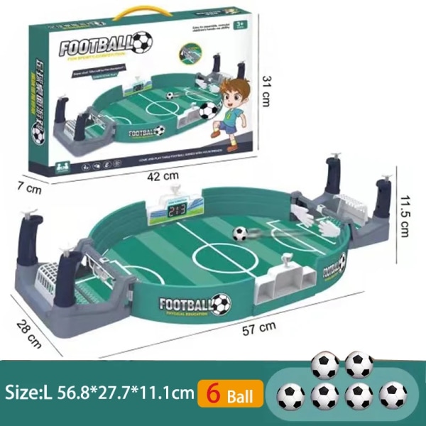 Bordsfotbollsspelbräde Matchleksaker för barn Fotboll Desktop Förälder-barn Interaktivt Intellektuellt Konkurrenskraftigt fotbollsbrädespel L-6PC Ball