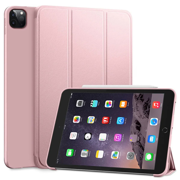 Case för Apple iPad Mini 1 2 3 4 5 6 7.9 3:e 4:e 5:e 6:e generationen 2013 2014 2015 2019 2021 Magnetic Flip Smart Cover iPad Mini 4 7.9 2015 Pink Soft Shell