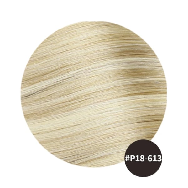Hair Weft Virgin Hair Extensions Flat Silk Hair Weft 50g/2st Sy i buntar Riktigt människohår Slät rakt hår till salongen P18-613 16inches