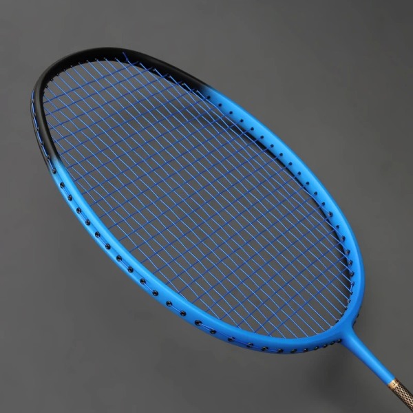 Professionell kolbadmintonracket Ultralätt racket 5U 75-79g Raquette Speed ​​Padel Lättvikt med väskor Strängar Orange