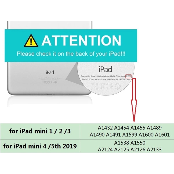 7,9'' Full Protective Coque för iPad mini 1 2 3 mini 4th 5th 2019 Case Klar TPU Stötsäker för iPad mini 1 2 3 4 5th 2019 Cover mini 5th 2019 Red- Black