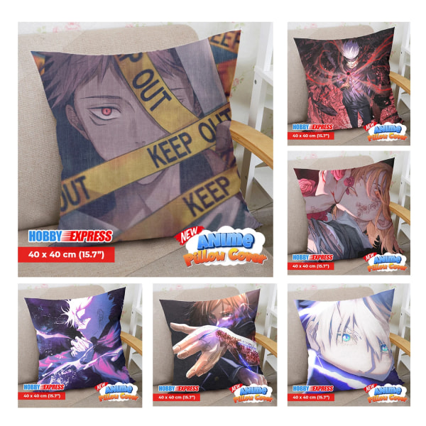 Hobby Express 40x40 cm case japansk anime Dakimakura Cover Otaku Waifu Jujutsu Kaisen Peach Skin E