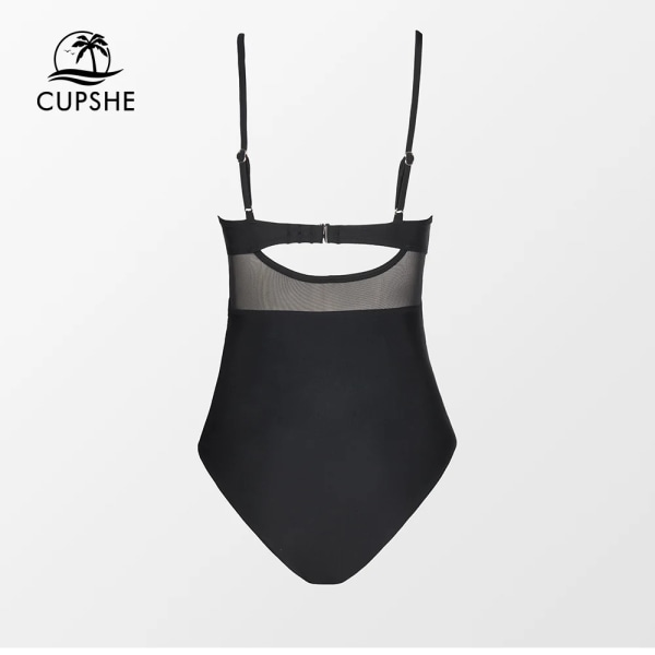 Mesh V-ringad One-Piece Baddräkt För Kvinnor Sexig Cutout Twist Monokini Badkläder 2023 Baddräkter Strandkläder CAA12E2C001AD XS