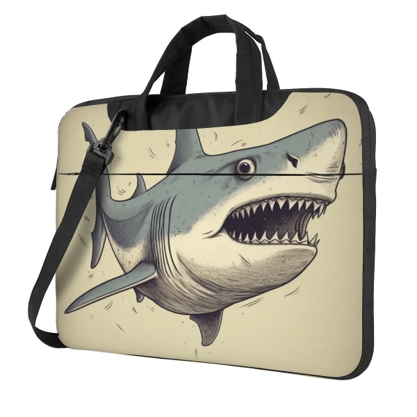Shark Laptopväska Cartoon För Macbook Air Pro HP Huawei 13 14 15 15.6 Case Travelmate Stötsäker påse As Picture 14inch