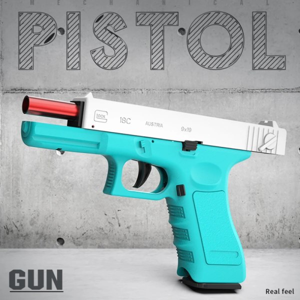 2023 Cartridge Ejection Glock Pistol Pistol Toy Gun Kontinuerlig avfyrningspistol Vuxna Pojkar Barn CS plus version 1