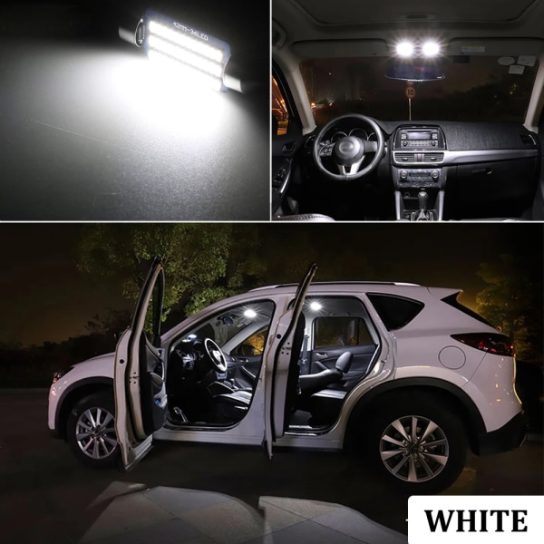 BMTxms Canbus LED-inredningsljussats för Audi A3 S3 RS3 8L 8V 8P A4 B5 B6 B7 B8 A5 S5 8TA 8T3 A6 C5 C6 C7 Dome Trunk Tillbehör Warn White