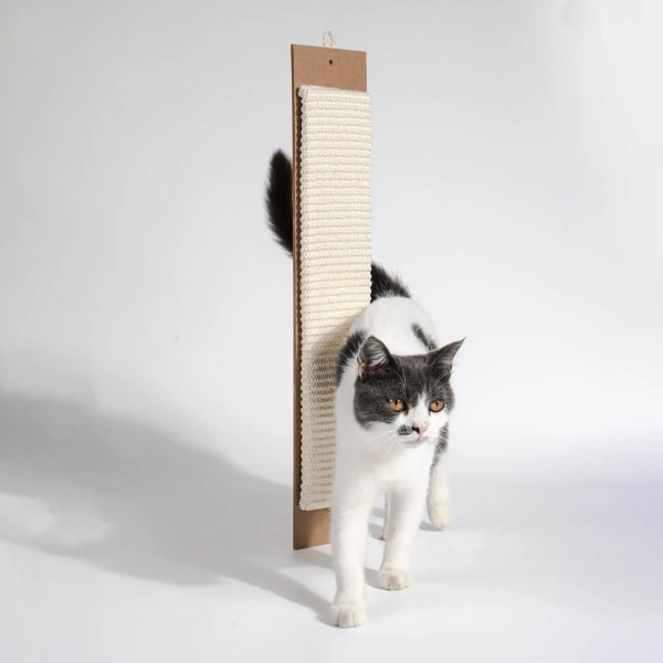 Slitstark Cat Scratcher Scraper Leksak Möbelskydd Slipklo Anti-skrapa Väggmonterad skrapa Skrapbräda för Kitty